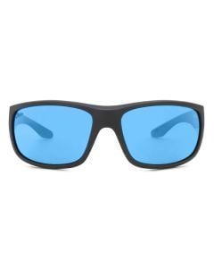 Hobie Polarized Hull Float Satin Black & Cobalt Mirror Sunglasses