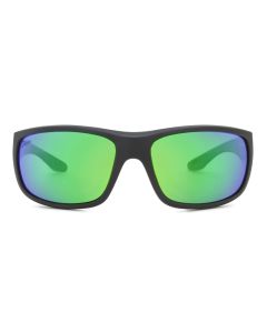Hobie Polarized Hull Float Satin Black & Sea Green Mirror Sunglasses