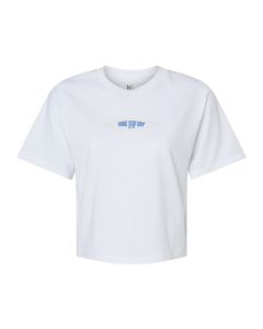 Hobie Women's Stretch Diamond Heavyweight Cropped Tee