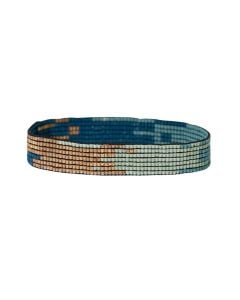 Ink + Alloy Alex Ombre Beaded Stretch Bracelet Teal