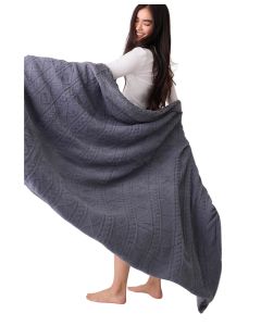 PJ Salvage Chenille Cozy Cable Blanket