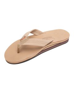 Rainbow Double Layer Wide Strap Men's Sandals