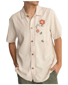 Rhythm Men's Flower Embroidery Shirt
