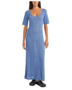 Rhythm Women's Georgia Short Sleeve Knit Maxi Dress