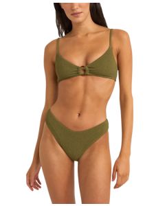 Rhythm Women's Isla Rib Ring Front Bikini Top