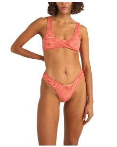 Rhythm Women's Lola Check Crop Bikini Top