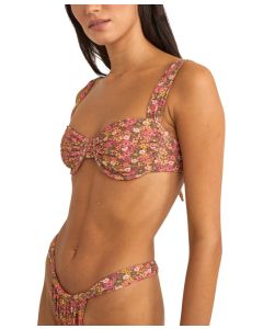 Rhythm Women's Marie Floral Soft Strap Bikini Top