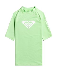 Roxy Girl's 7-16 Wholehearted UPF 50 Short Sleeve Rashguard
