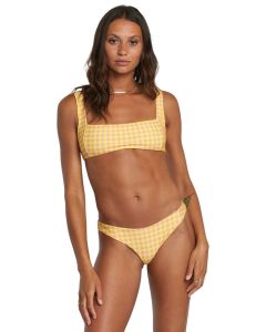 Rvca Sunkissed Square Bralette Bikini Top