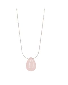 Salty Cali Rose Quartz Love Stone Necklace