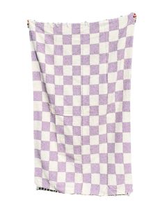 Sundream Laguna Checkered Throw Beach Blanket