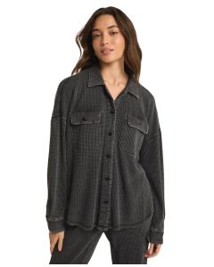 Z Supply Elijah Waffle Knit Shacket