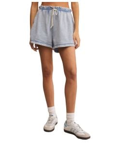 Z Supply Gael Knit Denim Shorts