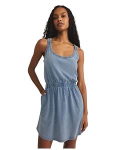 Z Supply Keegan Jersey Denim Mini Dress