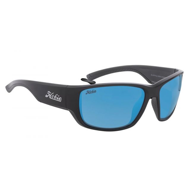 Hobie Polarized Bluefin Float Satin Black & Cobalt Mirror Sunglasses
