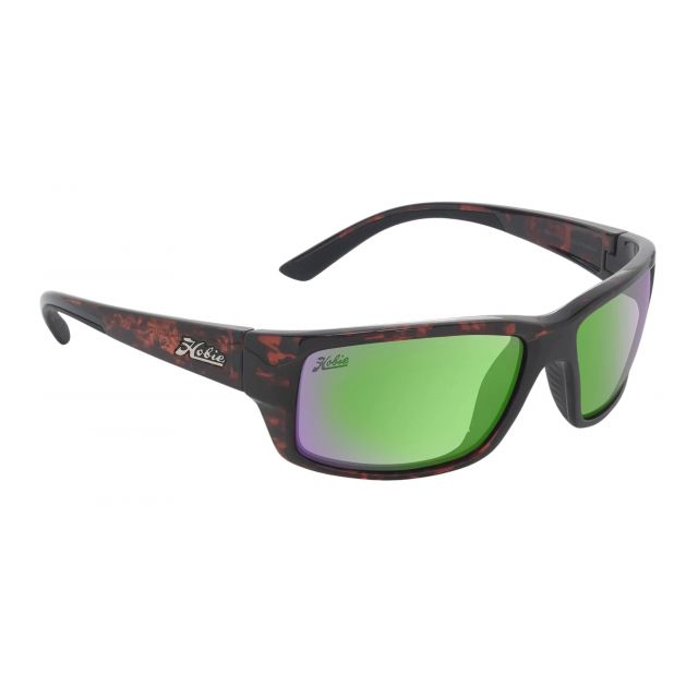 Hobie Polarized Snook Shiny Dark Tortoise & Sea Green Mirror Sunglasses