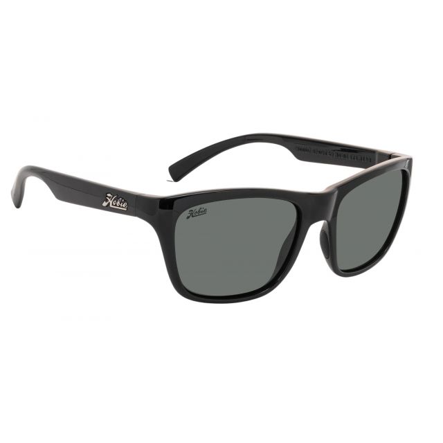 Hobie Polarized Woody Sport Shiny Black & Grey Sunglasses