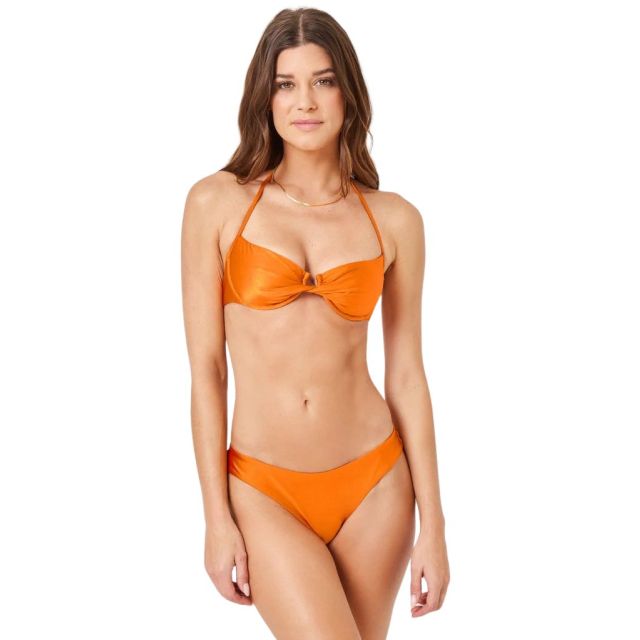 L-Space Satin Shine Toni Bikini Top