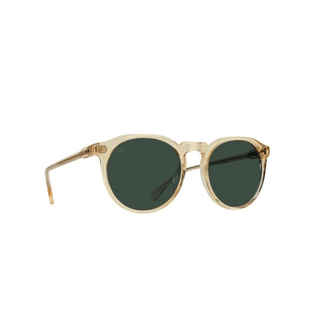 Raen Remmy 49 Champagne Crystal & Green Polarized Unisex Sunglasses