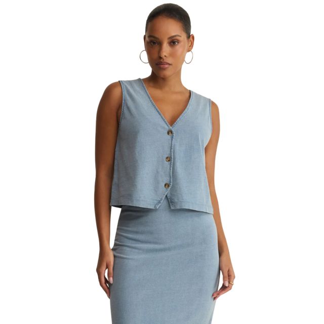 Z Supply Noelle Jersey Demin Tank