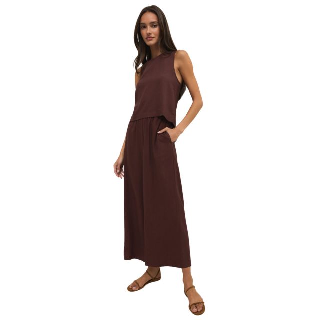Z Supply Sloane Linen Cropped Tank
