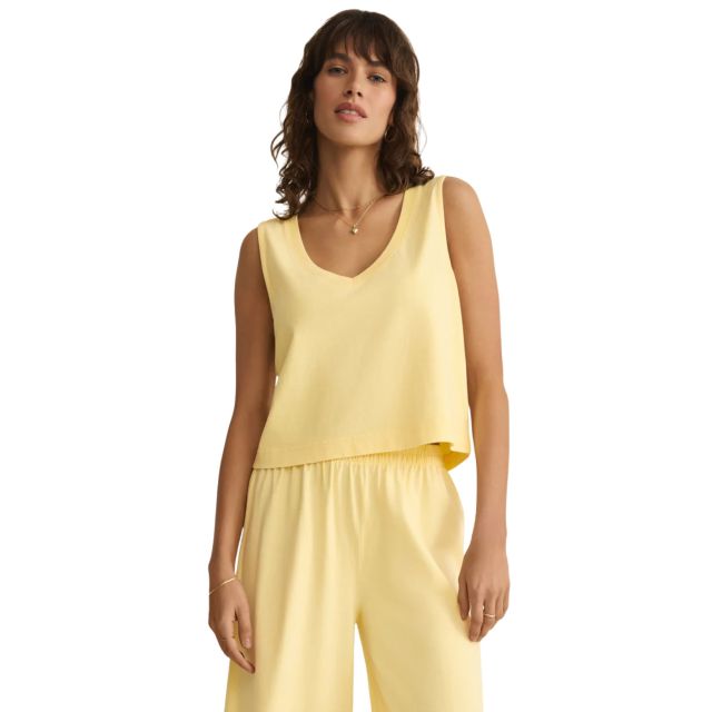 Z Supply Sloane V-Neck Cotton Jersey Tank