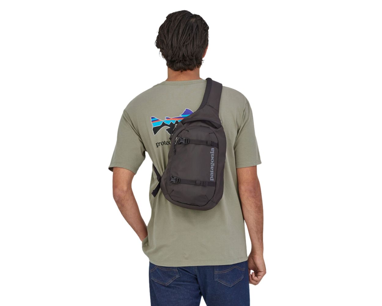 Patagonia atom sling arrow red sale