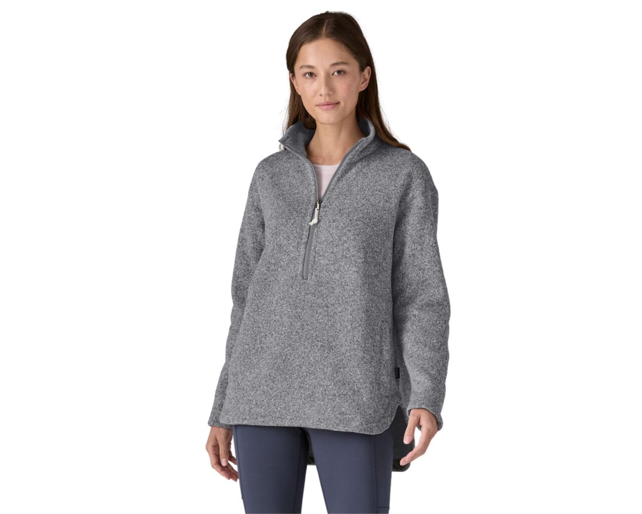 Oversized fleece pullover sales