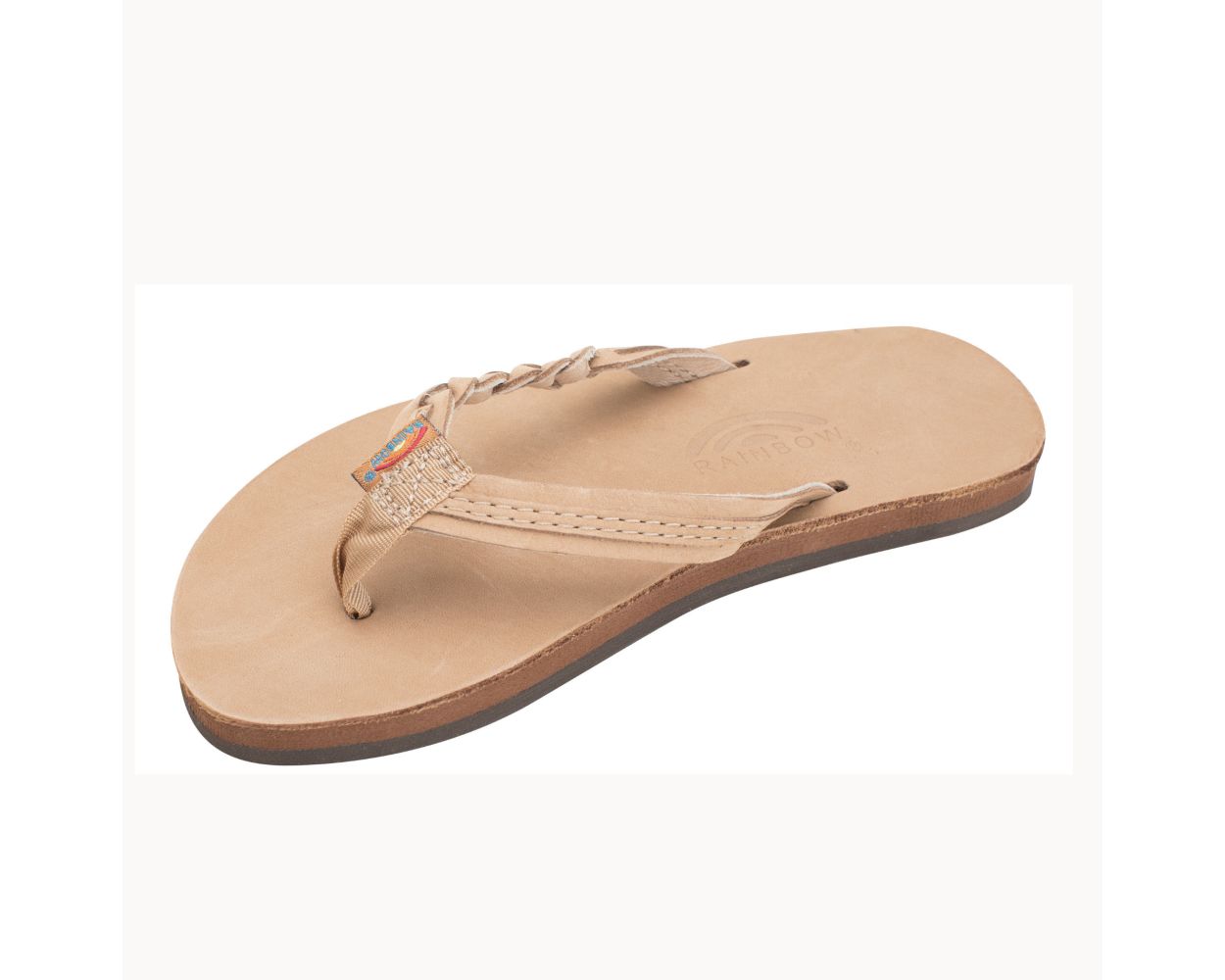 Rainbow Kids Flirty Braidy Premier Leather Braided 1 2 Strap Sandals Hobie Surf Shop