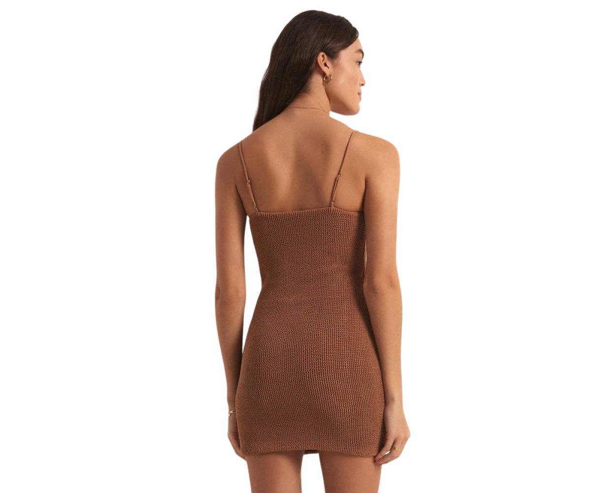 Z Supply Azure Crinkle Stretch Knit Mini Dress | Hobie Surf Shop
