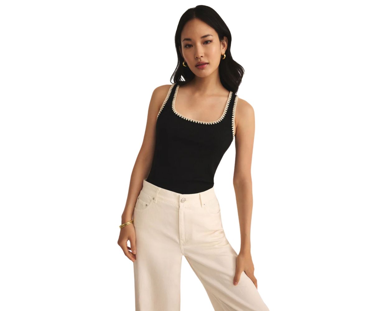 有名ブランド Rib Whipstitch Jaidynn Supply Z Tank Shop Surf Hobie | トップス