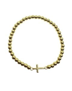 Athena Designs Beaded Bracelet with Cross
