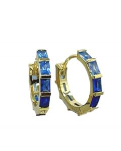 Athena Designs Blue Baguette Earrings
