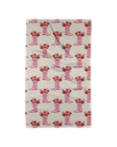 geometry cowgirl boots Dish Towel