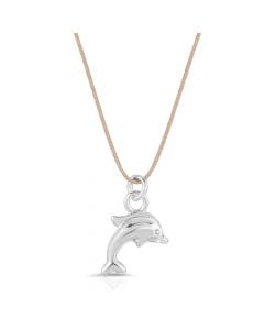 Lucky Feather Ocean Life Dolphin Necklace