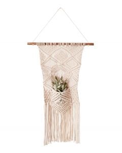 Macrame Wall Hanger with Pocket