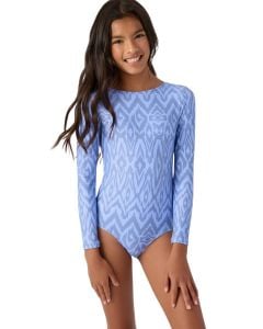 O'neill Girl's Isabella Ikat Twist Back Long Sleeve Surf Suit