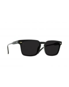 Raen Adin Recycled Black & Dark Smoke Polarized Men's Square Sunglasses