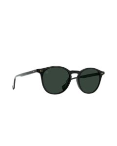 Raen Basq Recycled Black & Green Polarized Unisex Sunglasses