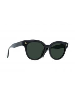 Raen Nikol Crystal Black & Green Polarized Women's Cat-Eye Sunglasses