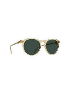 Raen Remmy 49 Champagne Crystal & Green Polarized Unisex Sunglasses