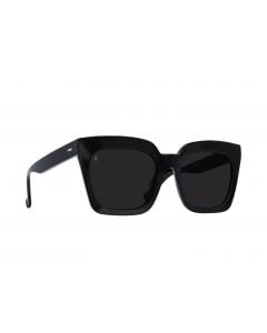 Raen Vine Black & Dark Smoke Women's Oversized Square Sunglasses