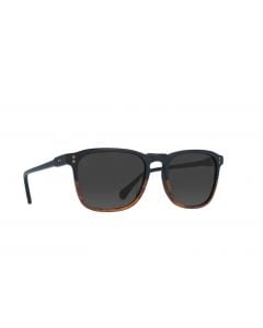 Raen Wiley Burlwood & Black Polarized Men's Square Sunglasses