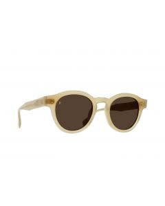 Raen Zelti Villa & Vibrant Brown Unisex Round Sunglasses