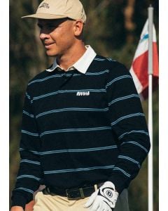 Rivvia Projects Navigating Stripes Long Sleeve Rugby Polo