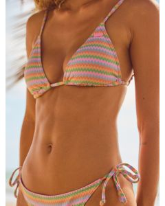 Roxy Wavy Stripe Mini Tiki Triangle Bikini Top