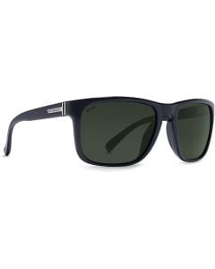 Von Zipper Black Gloss & Wildlife Vintage Grey Polarized Sunglasses