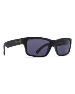 Von Zipper Black Satin & Grey Polarized Sunglasses