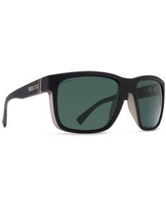 Von Zipper Black Smoke Satin & Grey Polarized Sunglasses