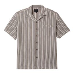 Brixton Bunker Twisted Stripe Camp Collar Shirt